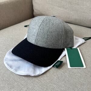 Varsity Headwear Legacy Structured Wool Baseball Cap Medium NEW Clay Grey Navy